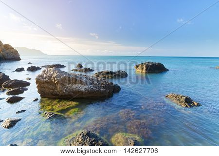 Cape Alchak Eastern side of Crimea / photo just after sunrise