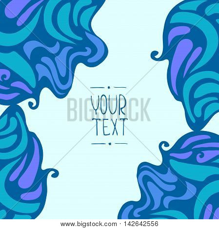 vector frame in vintage style with place for text