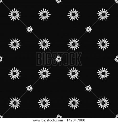 Stars geometric seamless pattern. Fashion graphic background design. Modern stylish abstract texture. Monochrome template for prints textiles wrapping wallpaper website. Stock VECTOR illustration