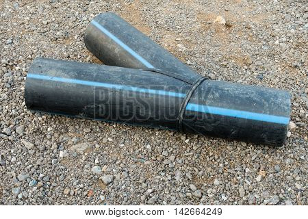 HDPE demonstration hot welding Strip welding, Branch HDPE pipeline.