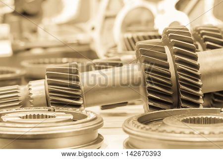 Close Up Cog Wheels Gears