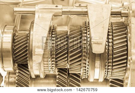 Close Up Cog Wheels Gears