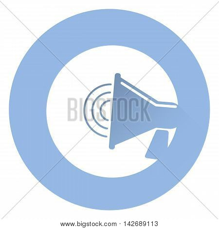 Stylish megaphone icon . EPS 10 Vector icon