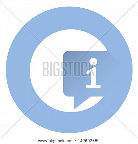 Stylish info icon . EPS 10 Vector icon