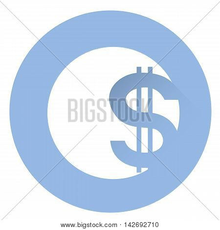 Stylish dollar icon . EPS 10 vector icon