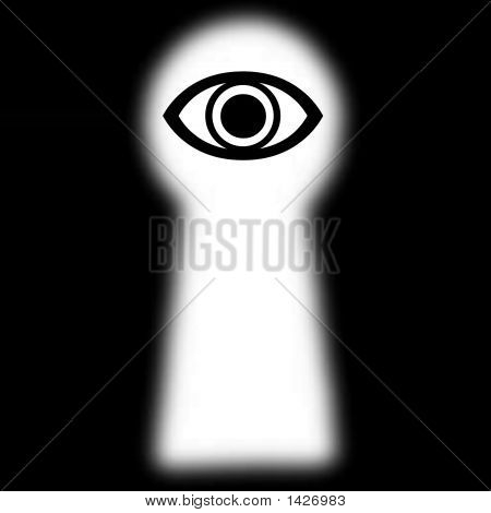 Oog door Keyhole
