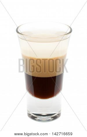Cocktail - B-52 Isolated on White Background