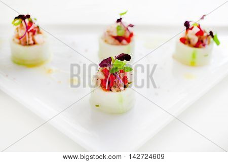 Beautiful and colorful sushi. Perfect for blogs or marketing.