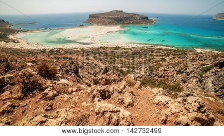 Crete, Greece: Balos Lagoon in the summer