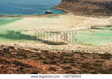 Crete, Greece: Balos Lagoon in the summer