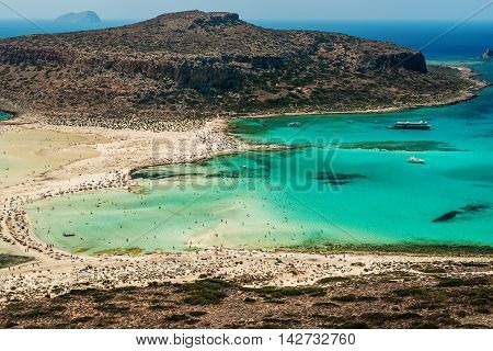 Crete, Greece: Balos Lagoon in the summer