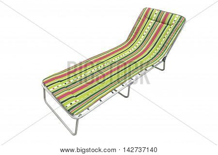 image of beach cot isolated on a white background