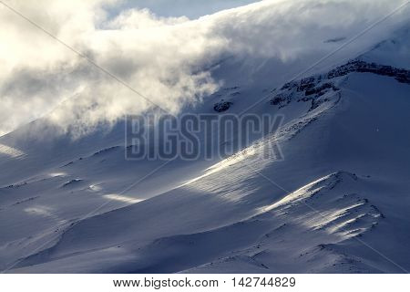 Snow mountains in Chile, Ands september 2013