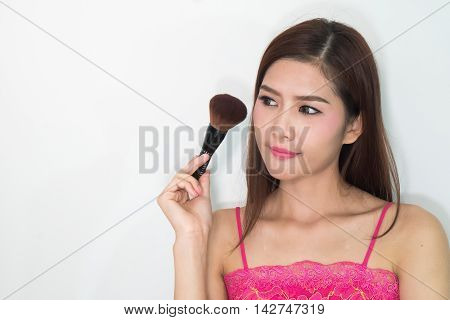 Makeup. Cosmetic. Base For Perfect Make-up.applying Make-up
