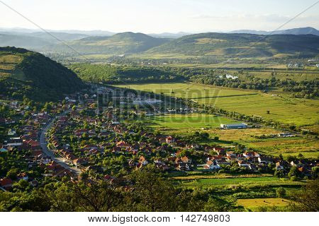 Deva city in Transylvania, Romania, Europe