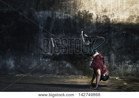 Breakdance Hiphop Dance Skill Streetdance Concept