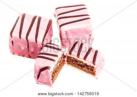 Pink Punch Cakes Isolated