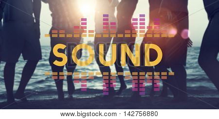 Audio Digital Equalizer Music Tunes Sound Wave Graphic Concept