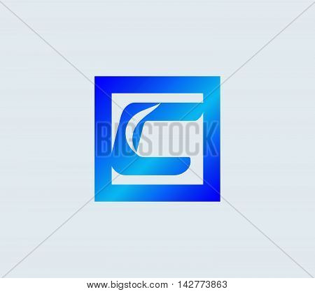 Letter C logo vector alphabet shape. ABC concept type as logo