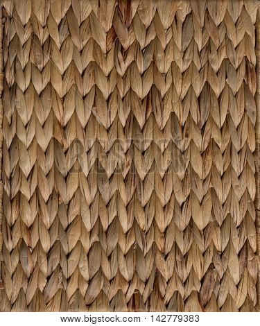 Brown wicker rattan texture torizontal background closeup. This texture may be used for any ideas.
