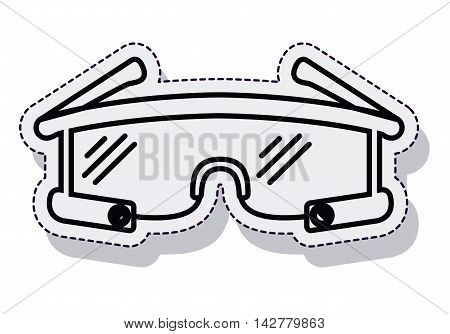 smartglasses wearable isolated icon vector illustration design