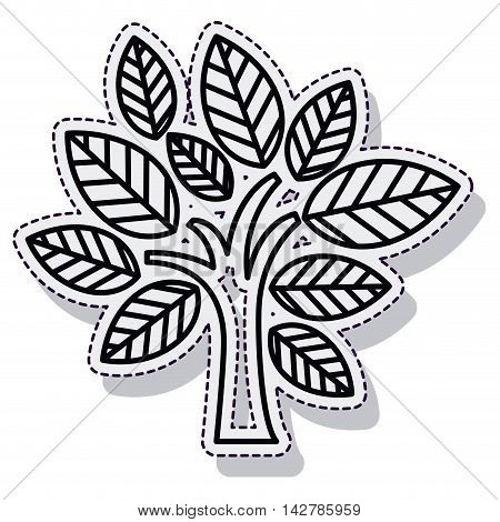 tree plant ecology isolated cion vector illustration design