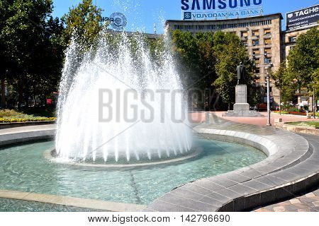BELGRADE, SERBIA - AUGUST 15, 2016: Nikola Pasic monument in Belgrade, Serbia