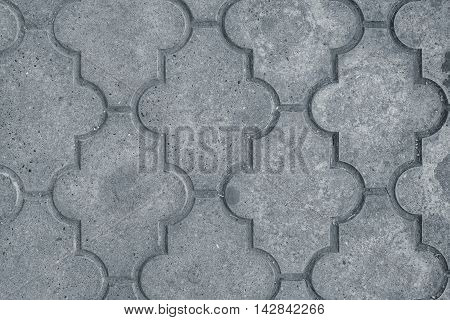 Decorative concrete slabs pavers texture top view