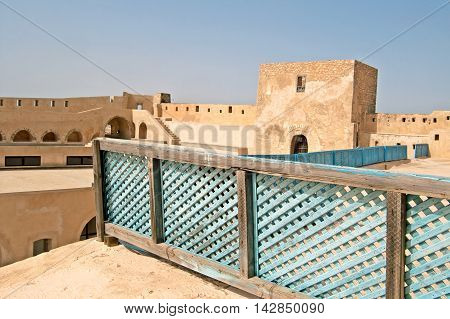 Inside mediaval fortress that nowadays serves as the archaeological museum of Sousse, Tunisia