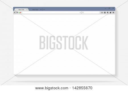 Flat internet browser windows with copy space for your text. Idea - Mobile internet, Cloud computing, HTML Programming. Vector illustration
