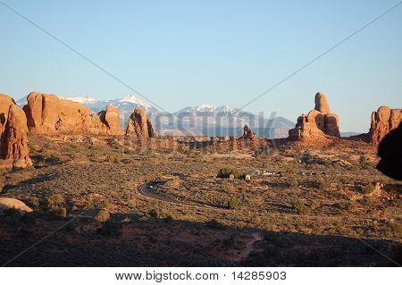 Arches National Park ao pôr do sol