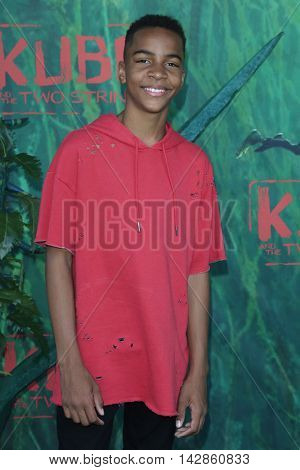 LOS ANGELES - AUG 14: Terrell Ransom Jr at the premiere of Focus Features' 'Kubo and the Two Strings' at AMC Universal City Walk on August 14, 2016 in Los Angeles, California