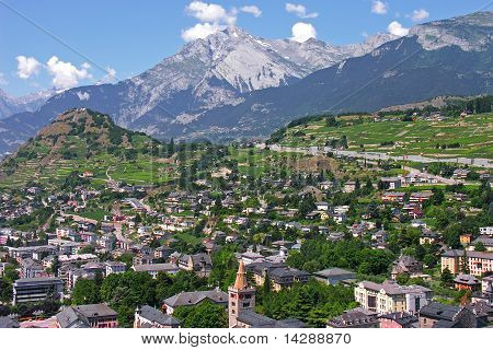 Valais (Kanton) başkenti Sion şehir