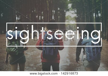 Travel Yolo Sightseeing Young Concept