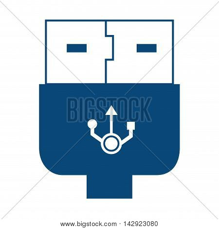 hdmi plug connection transfer technology high definition  multimedia interface vector illustration isolated