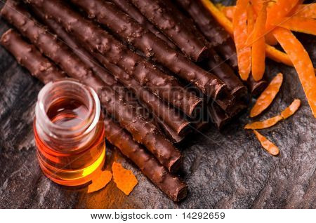 Chokolade Sticks med Orange