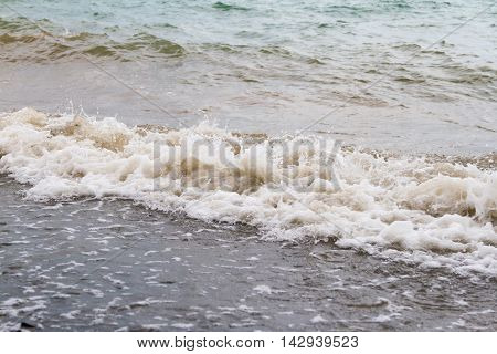 Splashing Waves Of The Lake Alakol