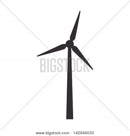 eolic fan wind electricity ecology turbine energy power vector illustration isolated