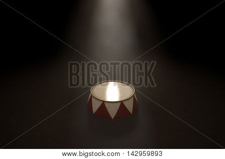 Circus Podium Spotlit