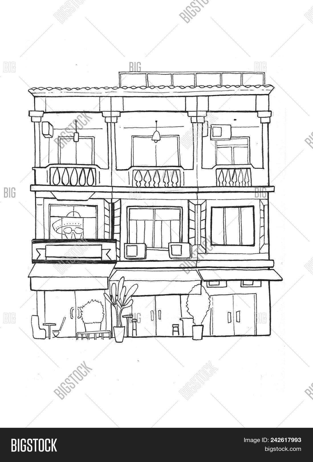 Three Cambodian Houses Image Photo Free Trial Bigstock