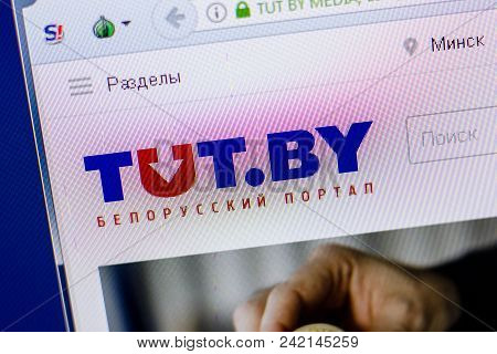 Ryazan, Russia - May 20, 2018: Homepage Of Tut Website On The Display Of Pc, Url - Tut.by