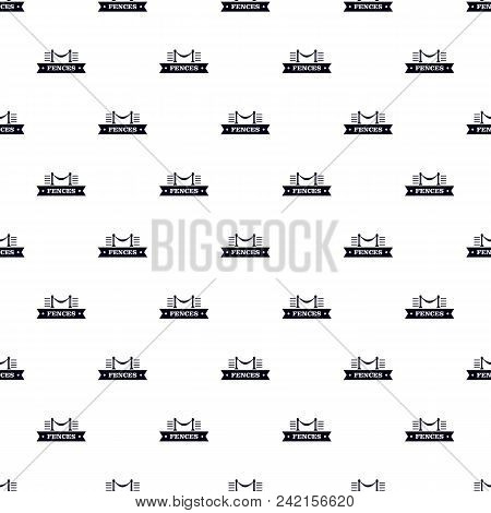 Fence Parade Pattern Vector Seamless Repeat For Any Web Design