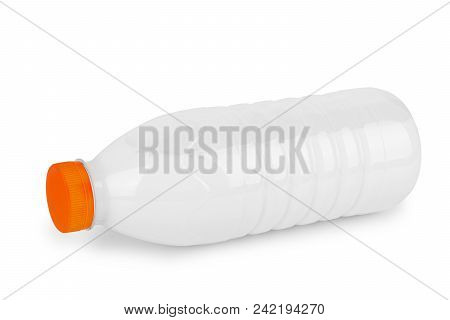 Bottle Of Milk Isolated On White Background