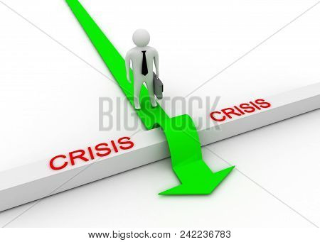 Risk And Success Concept . 3d Rendered Illustration