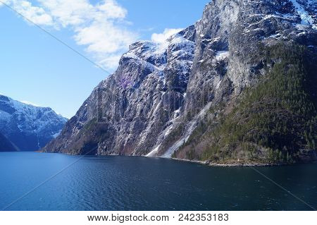 The Sognefjord In Norway Is The Largest 204 Km And Deepest 1308 M Fjord In Europe