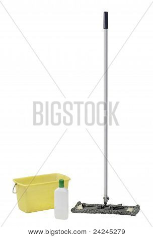 Reinigung Mop mit Eimer und sauberer