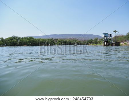 Panorama Of Banks Of Grijalva River Landscapes And Boats At Sumidero Canyon Of Chiapas State In Mexi