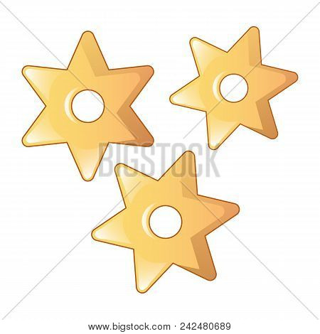 Star Pasta Icon. Cartoon Of Star Pasta Vector Icon For Web Design Isolated On White Background