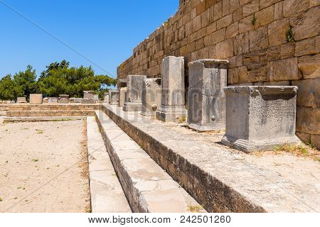 The Ancient City Of Kamiros Located In The Northwest Of The Island Of Rhodes.