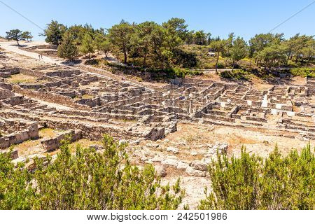 The Ancient City Of Kamiros Located In The Northwest Of The Island Of Rhodes.